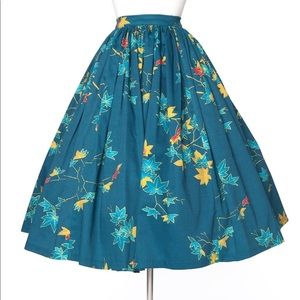 PUG PinUp Girl Clothing Leaves Jenny skirt NWOT XL